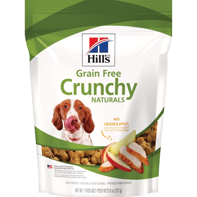 Hill’s Natural Grain Free treats for dogs with Chicken & Apples, Crunchy Dog Treats