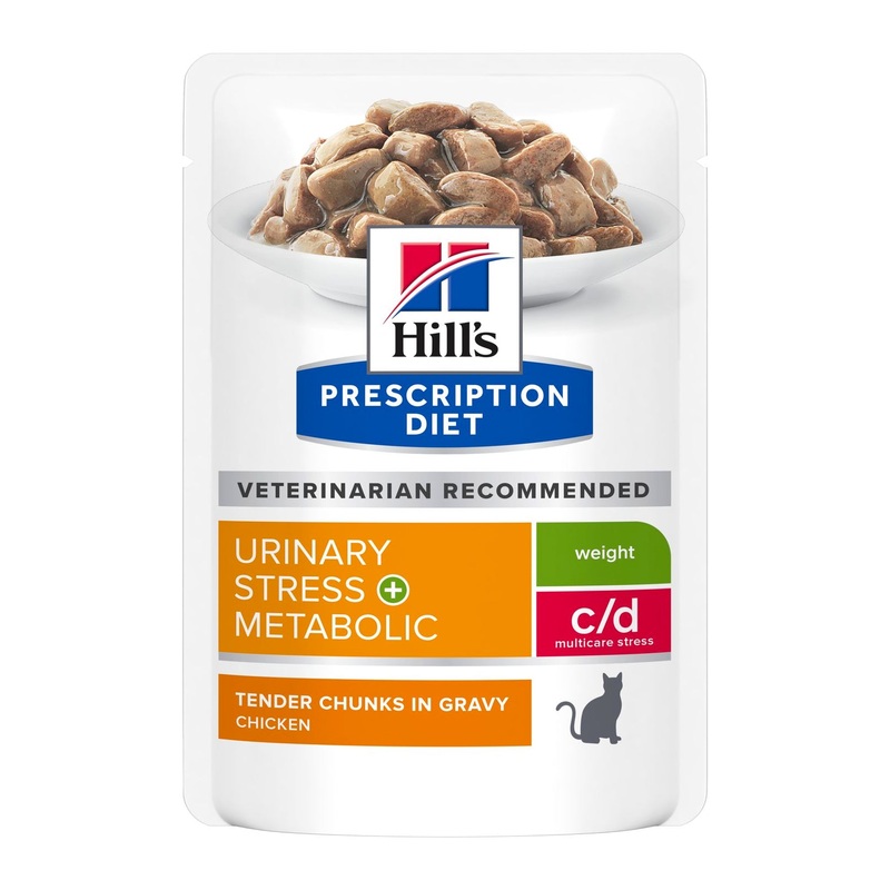 Hill’s Prescription Diet Feline c/d Multicare Stress Urinary + Metabolic Weight  85g x 12