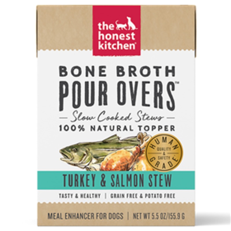 The Honest Kitchen Bone Broth Pour Overs Turkey & Salmon Stew 5.5 oz