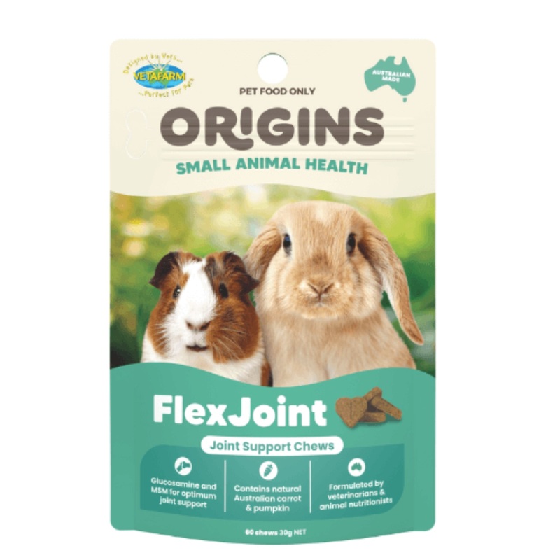 Vetafarm Origins FlexJoint Chews for Small Animals – 60 Chews