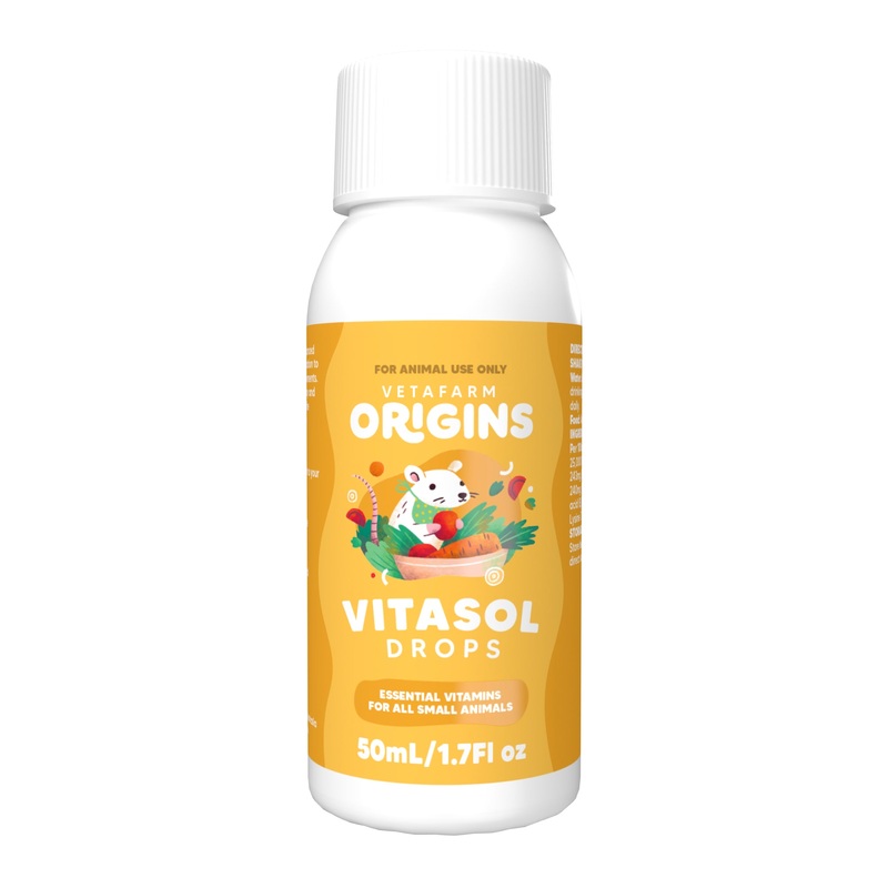 Vetafarm Origins Vitasol Drops for Small Animals 50mL