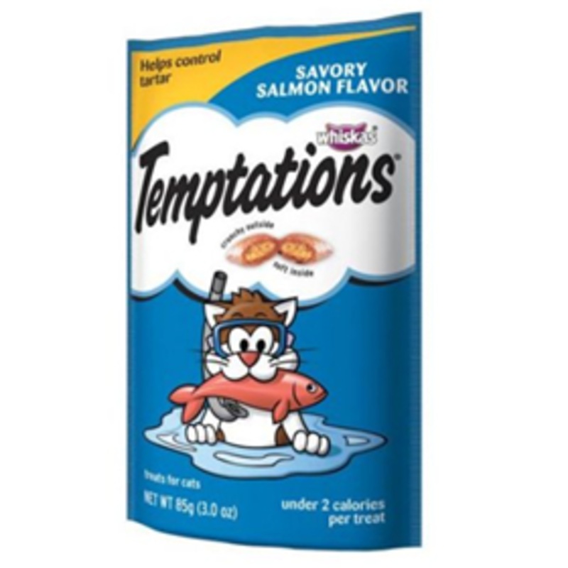 Whiskas Temptations Treats for Cats Savory Salmon Flavor 3 oz.