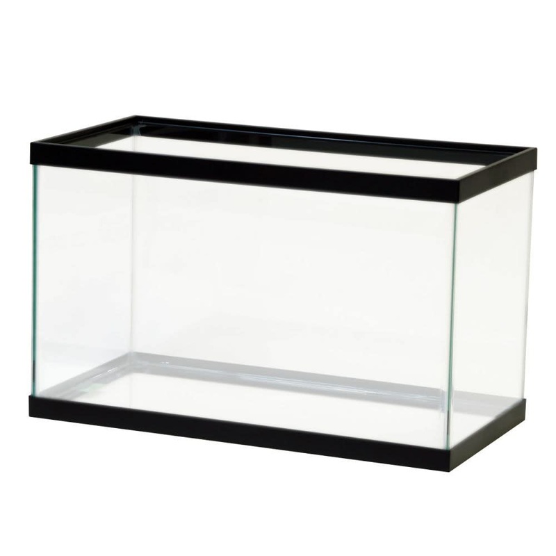 Aqueon Standard Glass Rectangle Aquarium Clear Silicone Black – 10 Gallon
