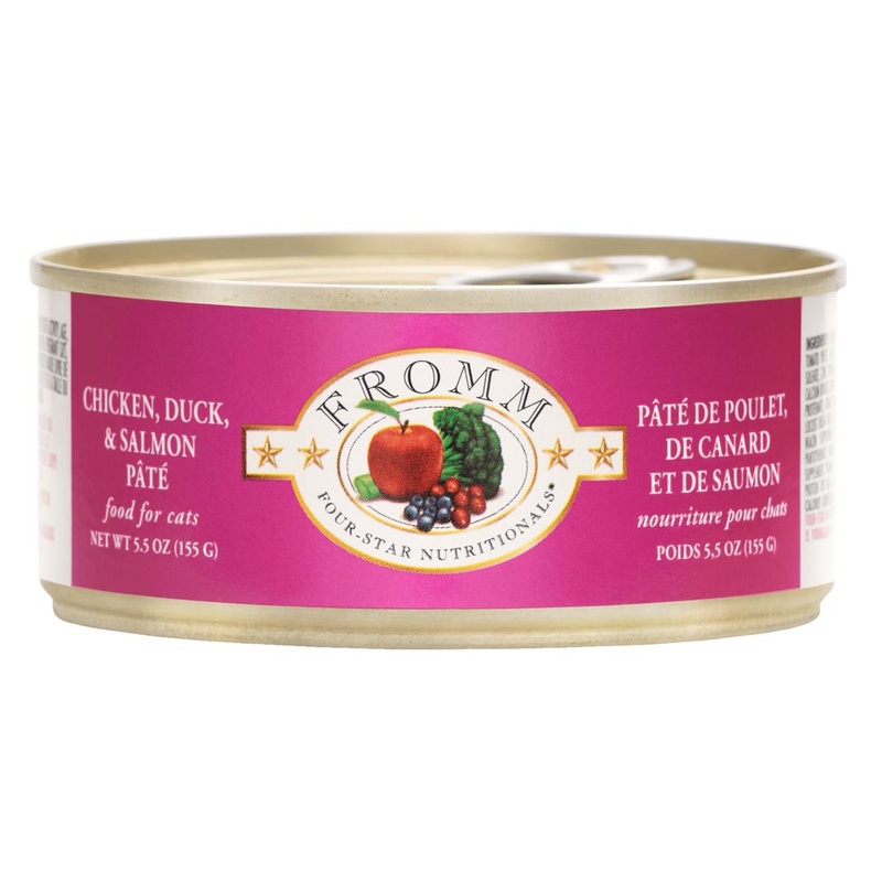 Fromm Four Star Canned Chicken, Duck & Salmon Pte Cat Food