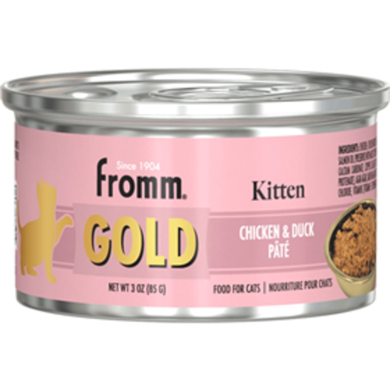 Fromm Gold Kitten Chicken & Duck Pate Food for Cats 3 oz.