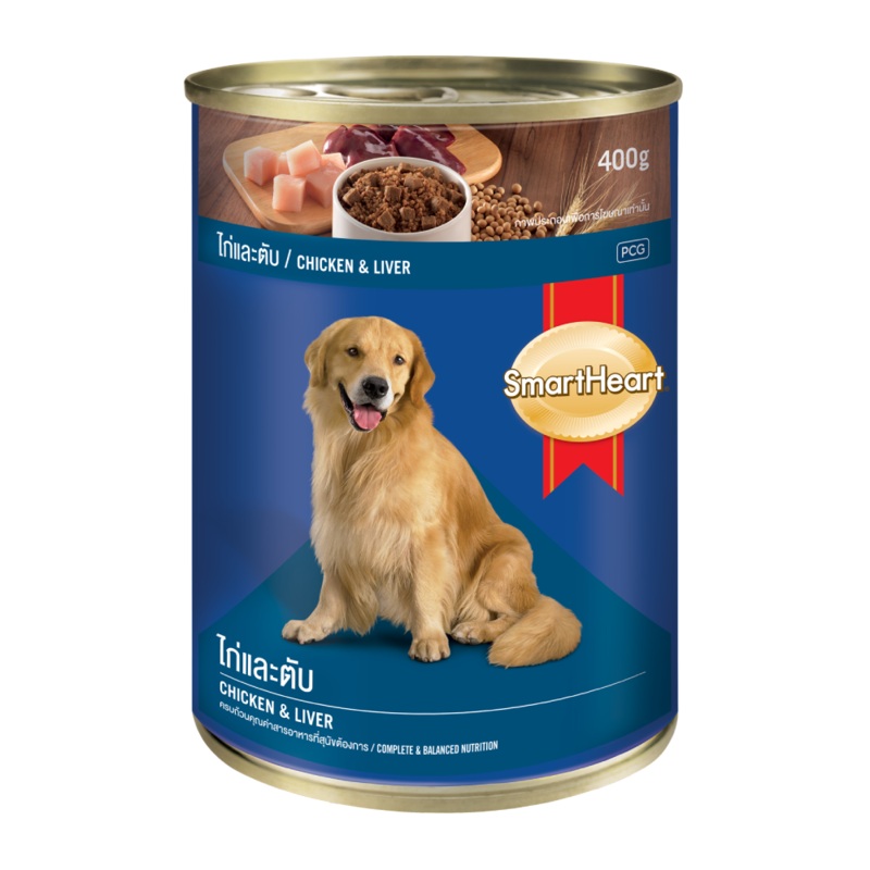 SmartHeart Dog Can Chicken & Liver 400g