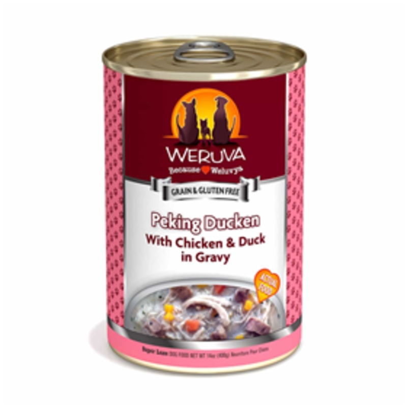 WERUVA Classic Dog Pecking Ducken with Chicken & Duck in Gravy Dog Food 14oz