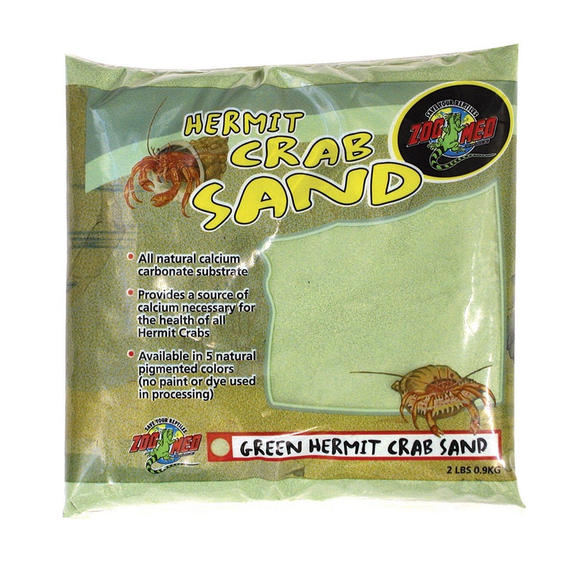 Zoo Med Hermit Crab Sand – Green 2 Pound