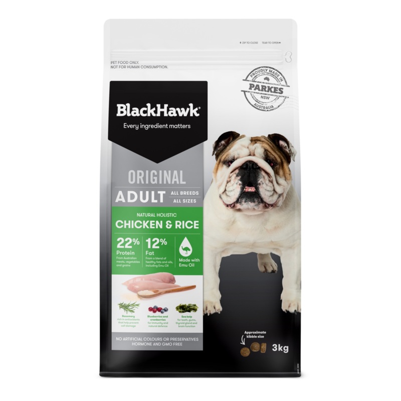 Black Hawk Original Adult Chicken and Rice Dry Dog Food