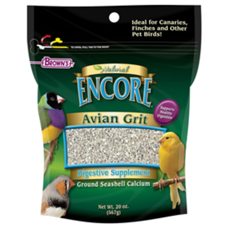 FM Brown’s Encore Natural Avian Grit Digestive Supplement 20 oz.