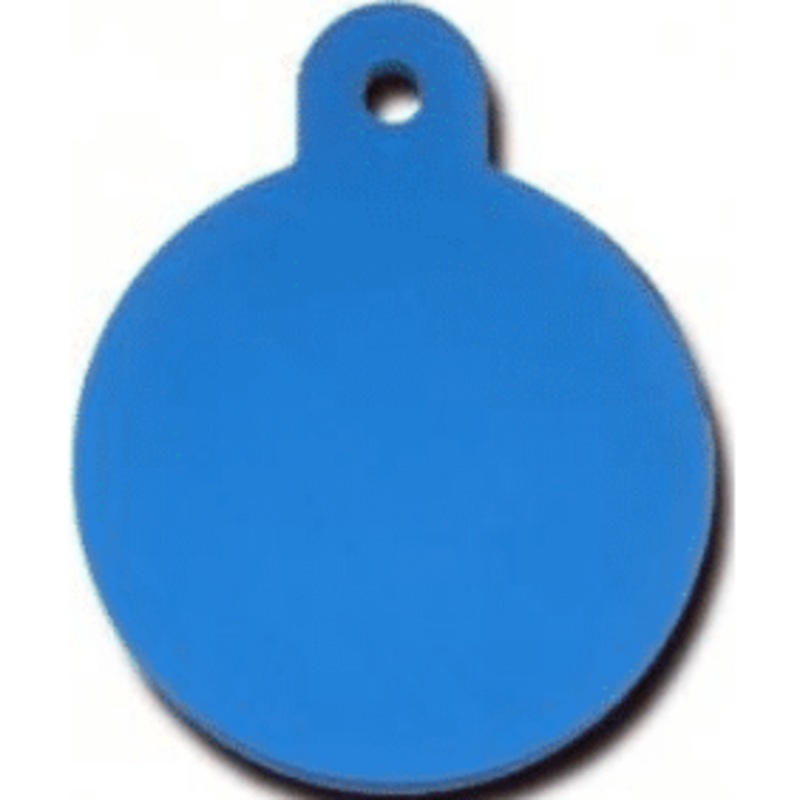 I.D Tag Large Circle Blue 3.1×3.9cm