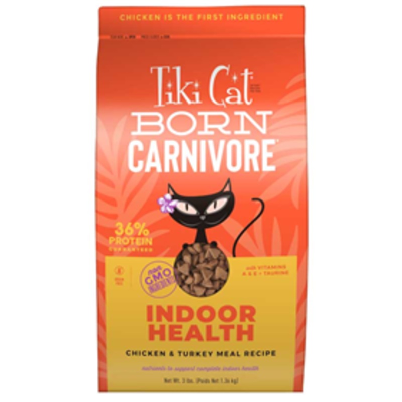 Tiki Cat Born Carnivore Indoor Health Chicken & Turkey Meal 3lbs