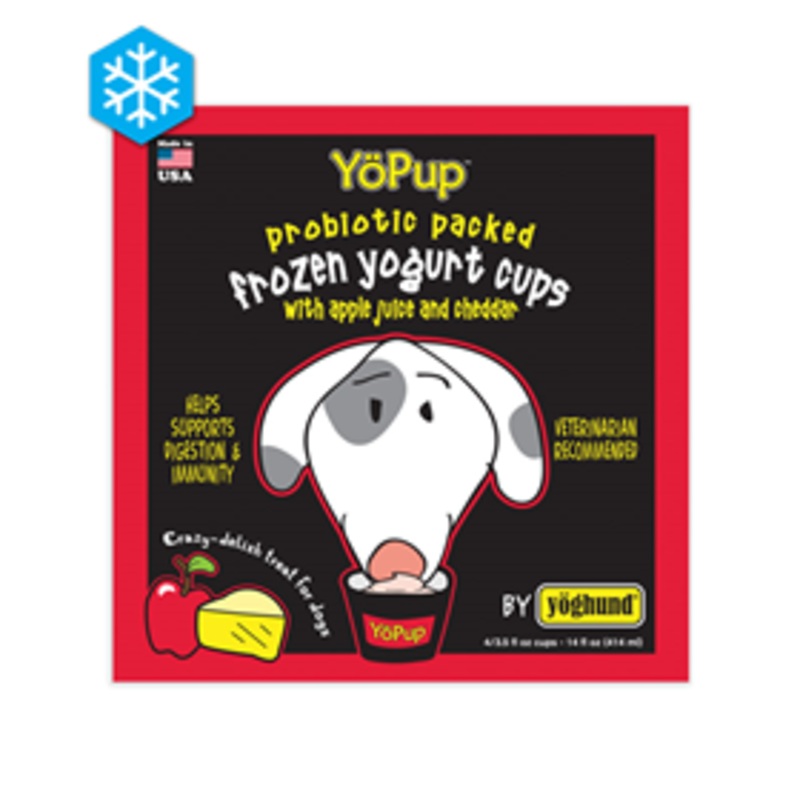 Yoghund YoPup Frozen Yogurt Cups with Apple Juice and Cheddar