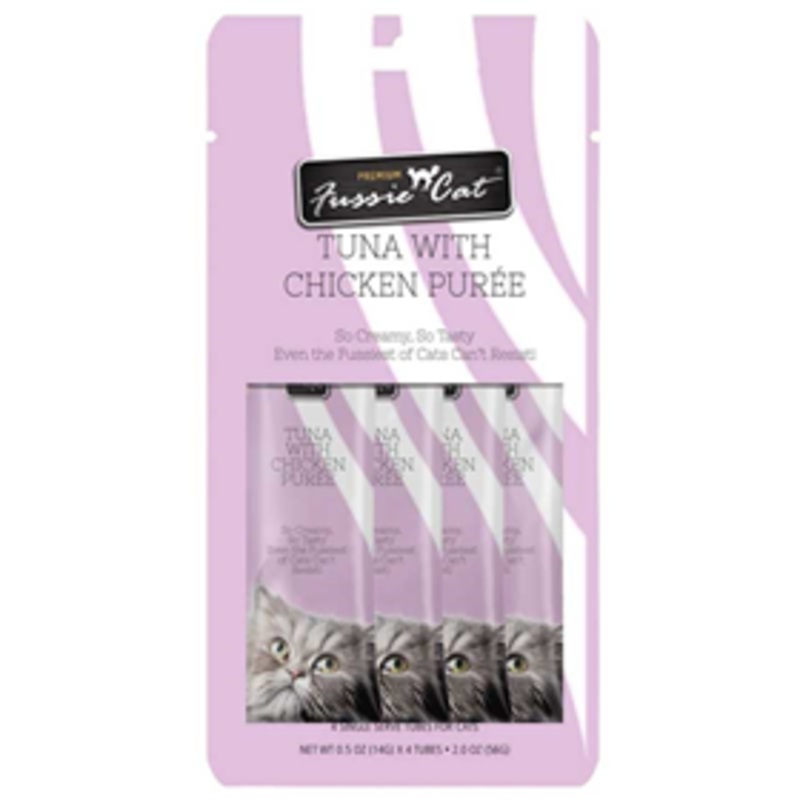 Fussie Cat Tuna with Chicken Puree 4 Pack