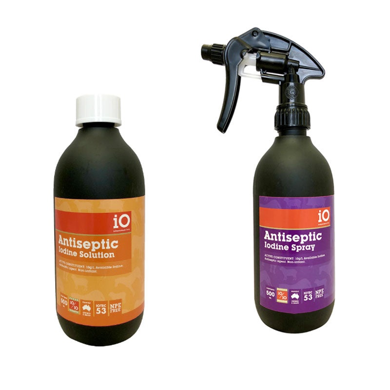iO Antiseptic Iodine Solution|500mL|500mL (trigger)|5L