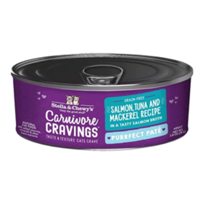 Stella & Chewy’s Carnivore Cravings Purrfect Pat Salmon, Tuna & Mackerel Recipe