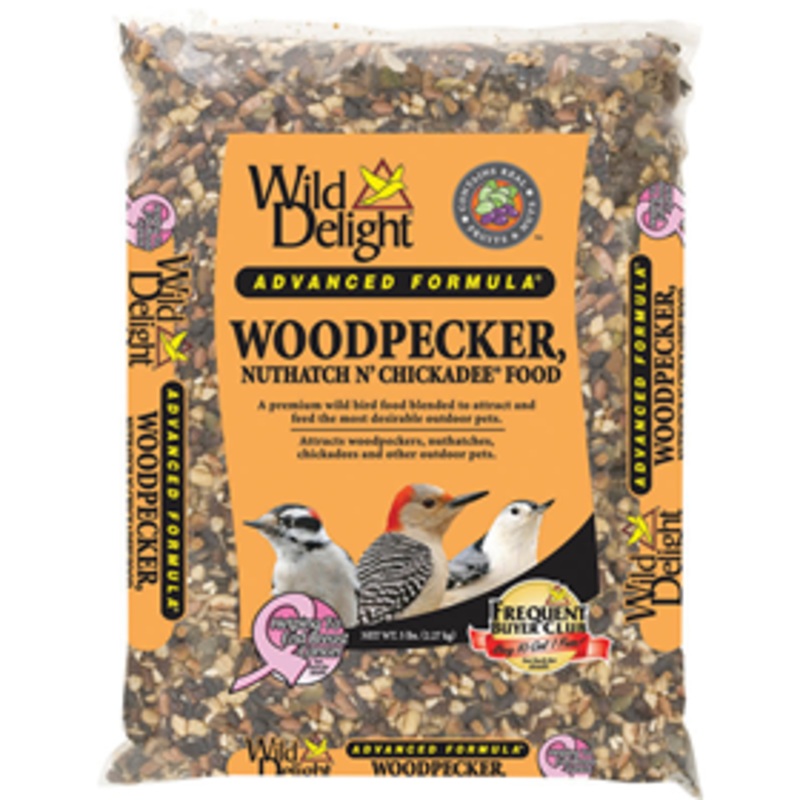 Wild Delight Woodpecker, Nuthatch N Chickadee Wild Bird Food 5 lb.