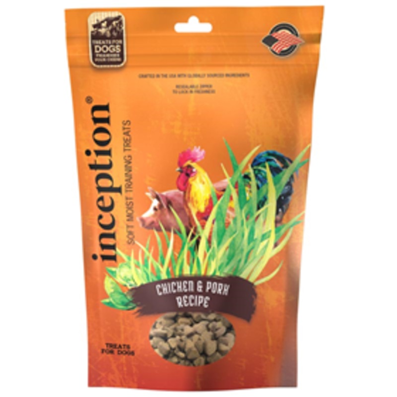 Inception Soft Moist Training Treats Chicken & Pork Recipe 4 oz.