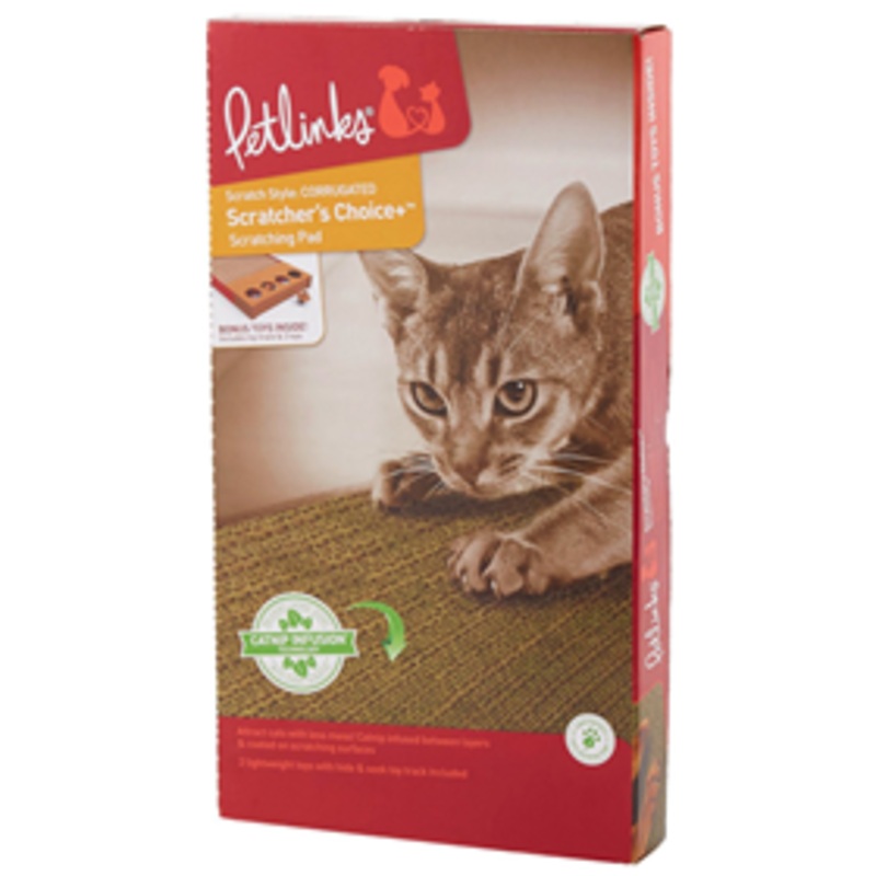 Petlinks Scratchers Choice Corrugated Scratching Pad