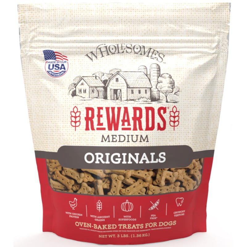 Wholesomes Rewards Medium Originals Biscuit Dog Treats