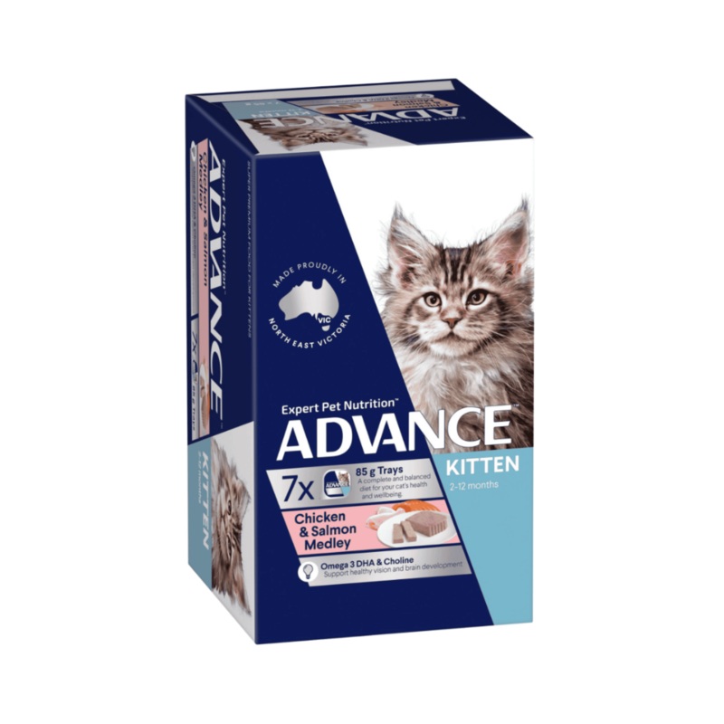 Advance Chicken & Salmon Medley Kitten Wet Food