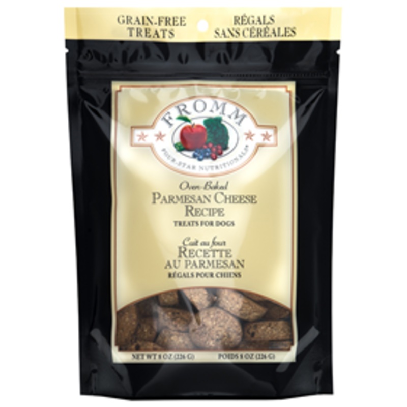 Fromm Four-Star Nutritionals Grain-Free Parmesan Cheese Recipe Dog Treats 8oz.