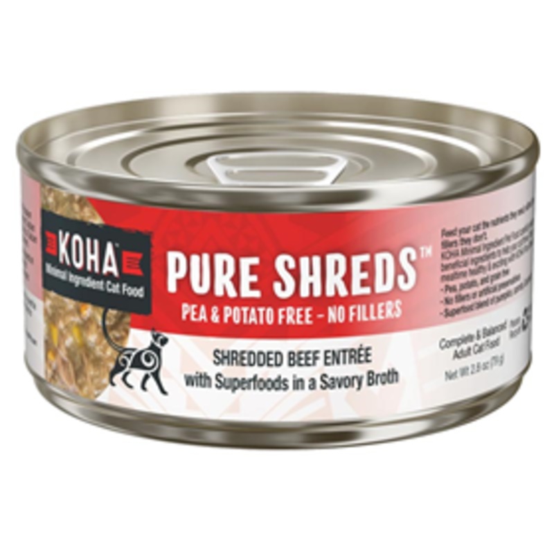 KOHA Pure Shreds Beef Entree Cat