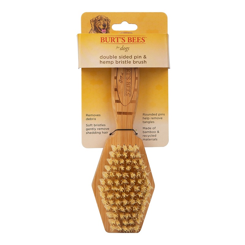 Burt’s Bees Double Sided Pin & Bristle Brush for Dogs