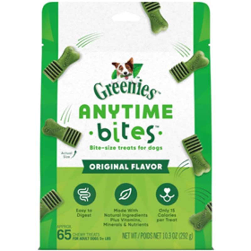 Greenies Anytime Bites Original Flavor Chewy Treats for Dogs 10.3 oz