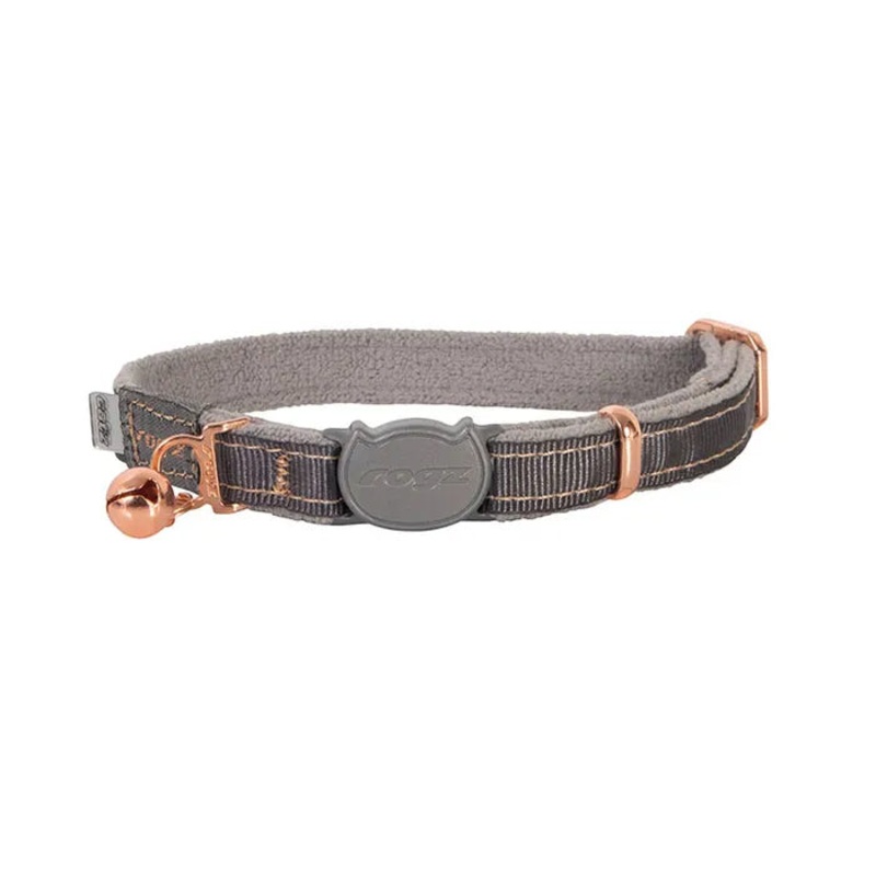 Rogz UrbanCat Safety Collar|Dove Grey|Gold Rush|Olive Twist|Pink Blush|Turquoise Moon
