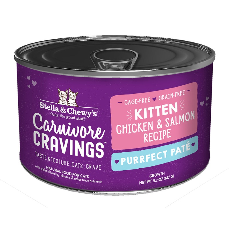Stella & Chewy’s Kitten Carnivore Cravings Purrfect Pate Chicken & Salmon 5.2oz