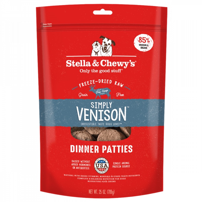Stella & Chewy’s Simply Venison Freeze-Dried Raw Patties Dog Food