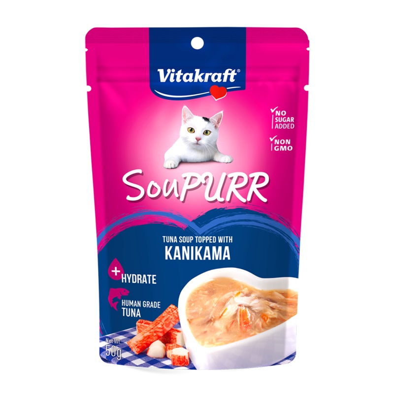 Vitakraft Cat Soupurr Tuna Soup Topped with Kanikama 50g