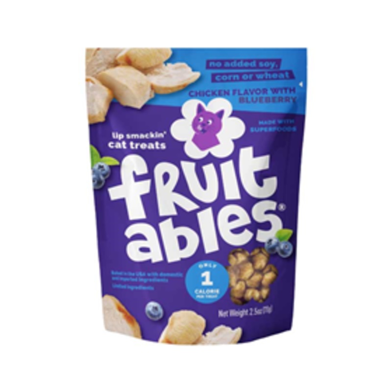 Fruitables Chicken & Blueberry Cat Treats 2.5oz