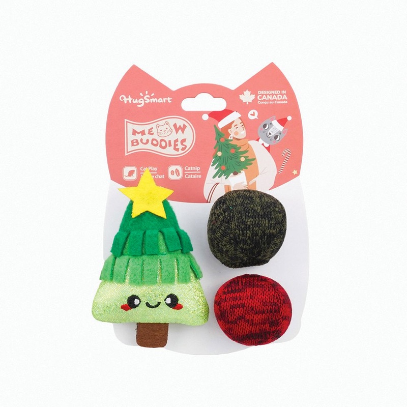 HugSmart Meow Buddies Christmas Tree & Balls – 3 pack