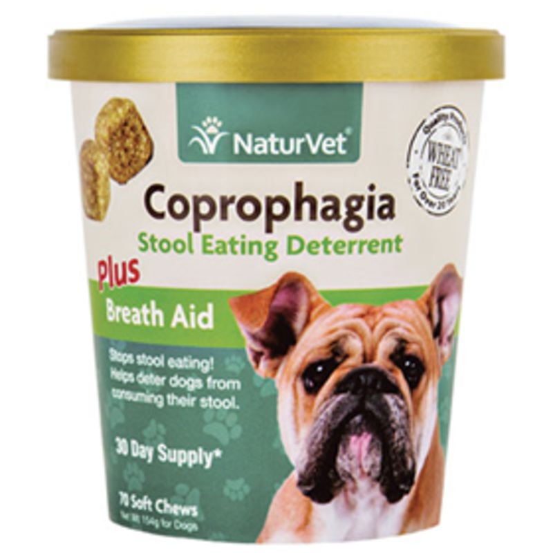 NaturVet Coprophagia Stool Eating Deterrent Soft Chews 70 ct.