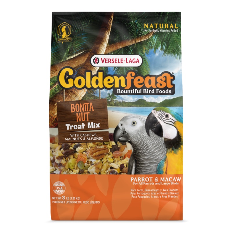 Versele-Laga Golden Feast Treat Mix Bonita Nut for All Parrots & Large Birds 1.36kg
