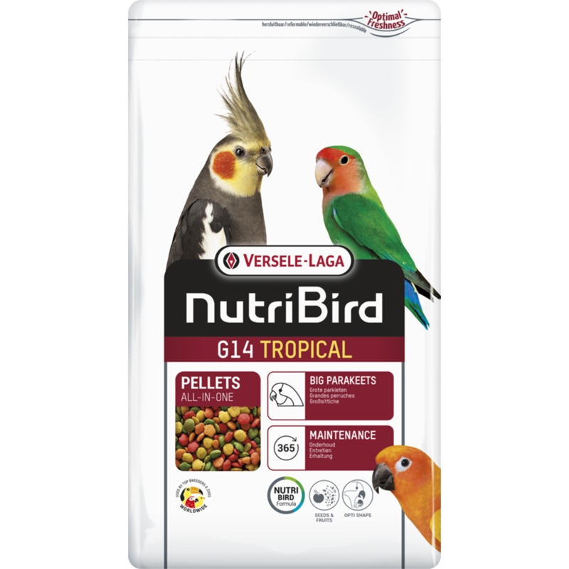 Versele-Laga NutriBird G14 Tropical Pellets – Big Parakeets 3kg