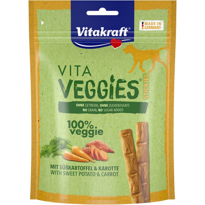 Vitakraft Dog Vita Veggies Stickies Cheese & Carrot 80g