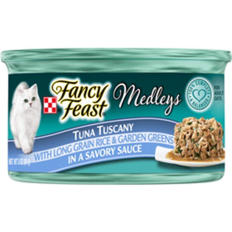 Fancy Feast Tuna Tuscany with Long Grain Rice and Garden Greens Cat Food 3oz