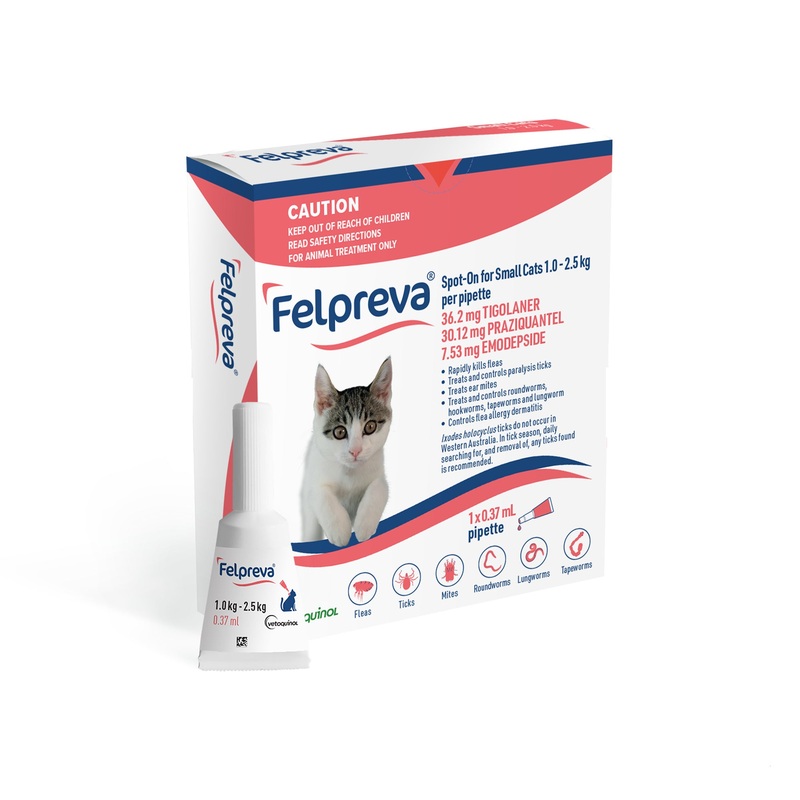 Felpreva Spot-On for Small Cats 1-2kg – 1 pipette
