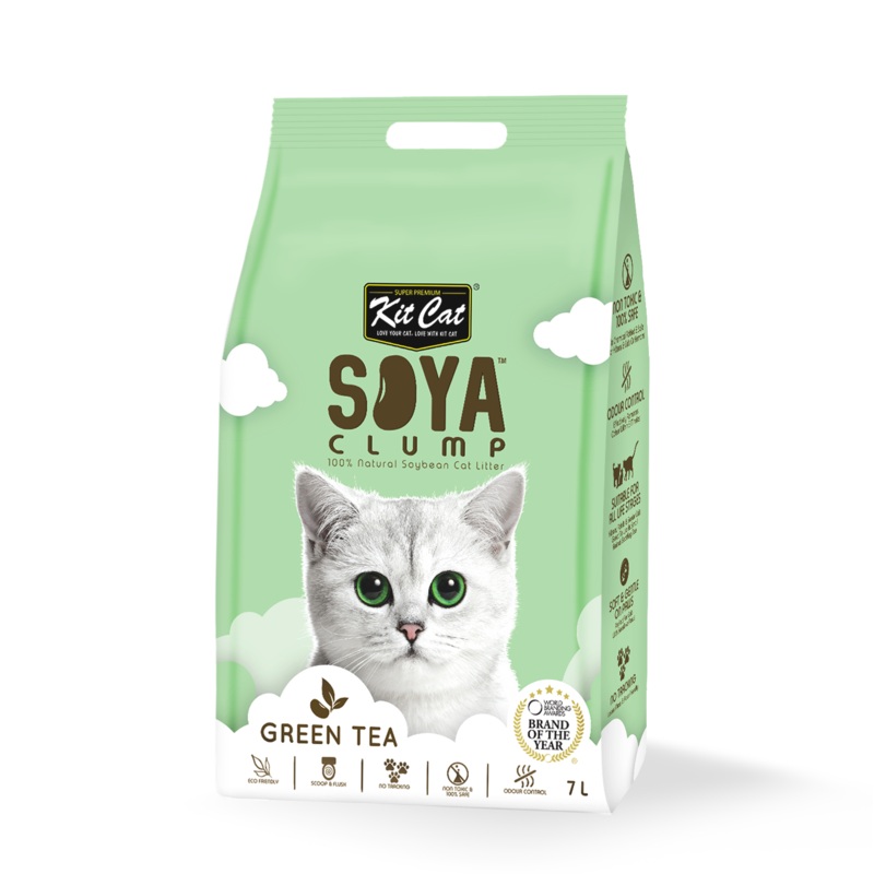 Kit Cat Soya Clumping Cat Litter Green Tea 7L