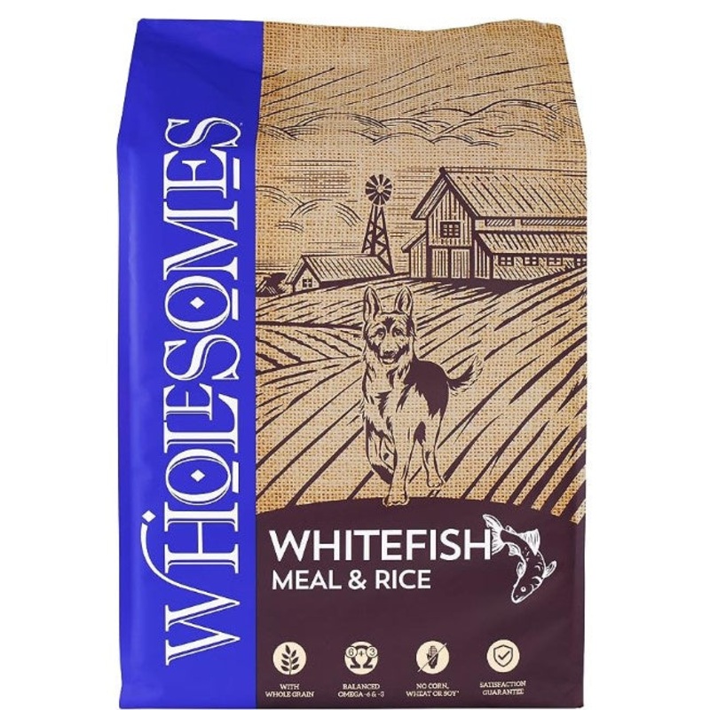 Wholesomes Fish Meal & Rice Recipe Dry Dog Food