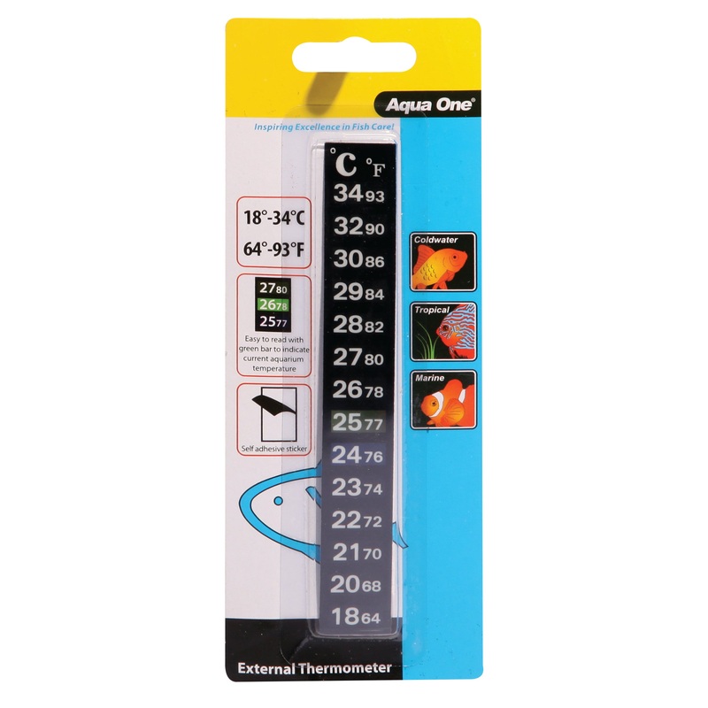 Aqua One Stick On Thermometer