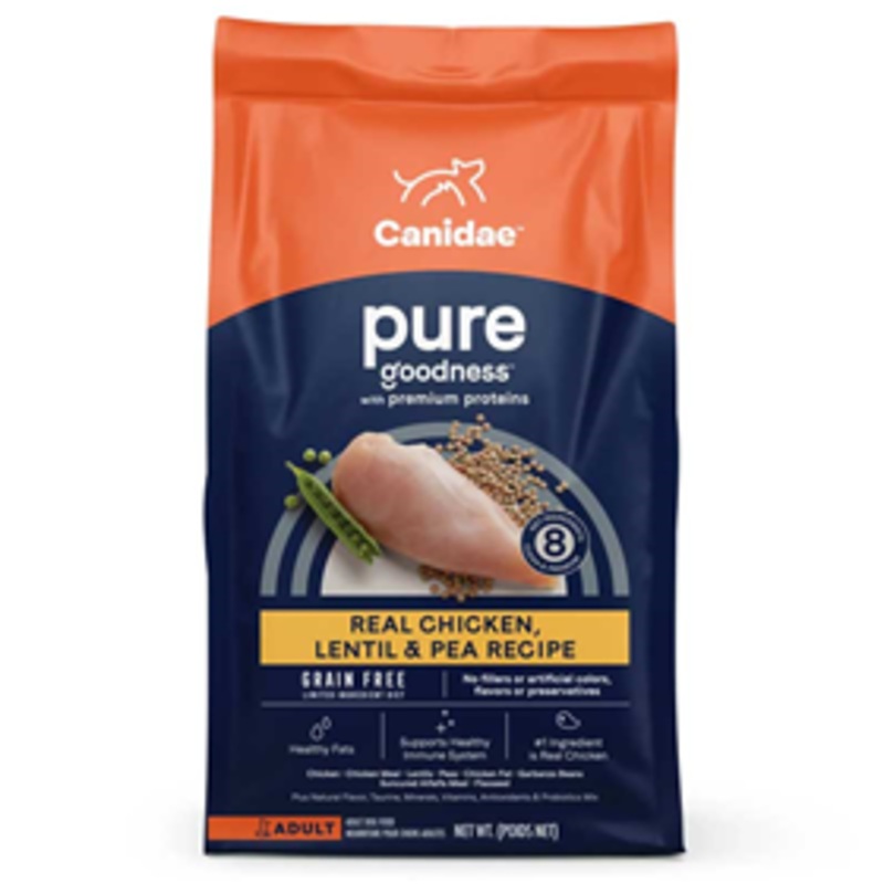 CANIDAE Grain Free PURE Real Chicken, Lentil & Pea Recipe