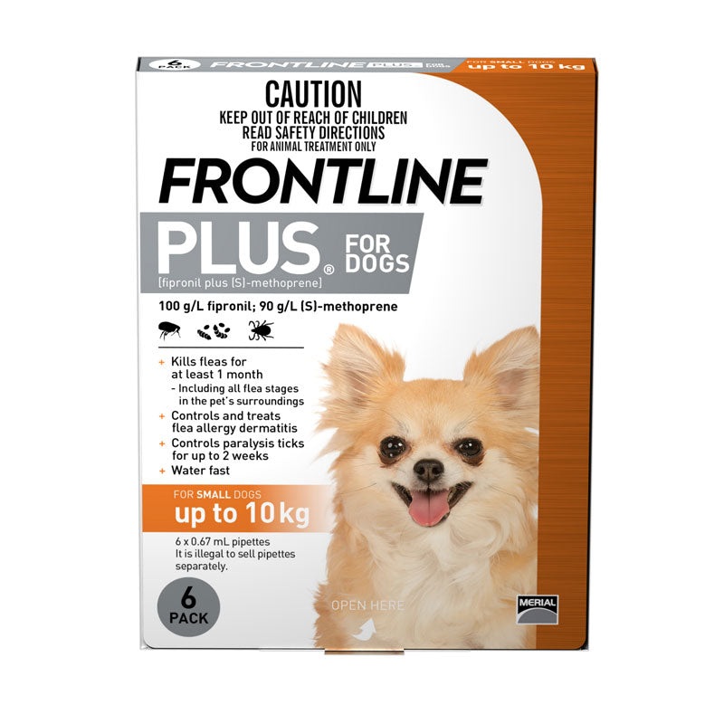Frontline Plus for Small Dogs Up to 10kg (22lb)