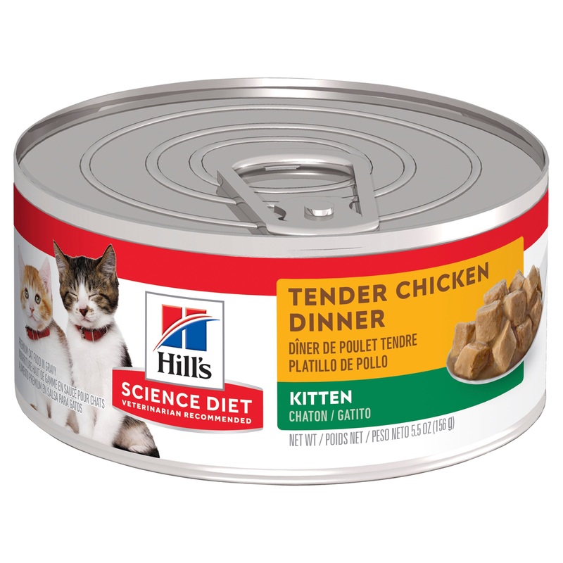Hill’s Science Diet Kitten Tender Chicken Dinner Canned Cat Food 156g x 24