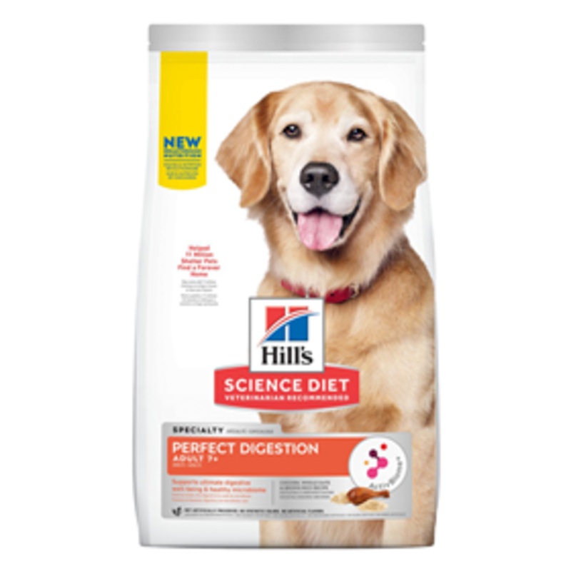 Hill’s Science Diet Perfect Digestion Adult 7+ Chicken, Brown Rice & Whole Oats Recipe