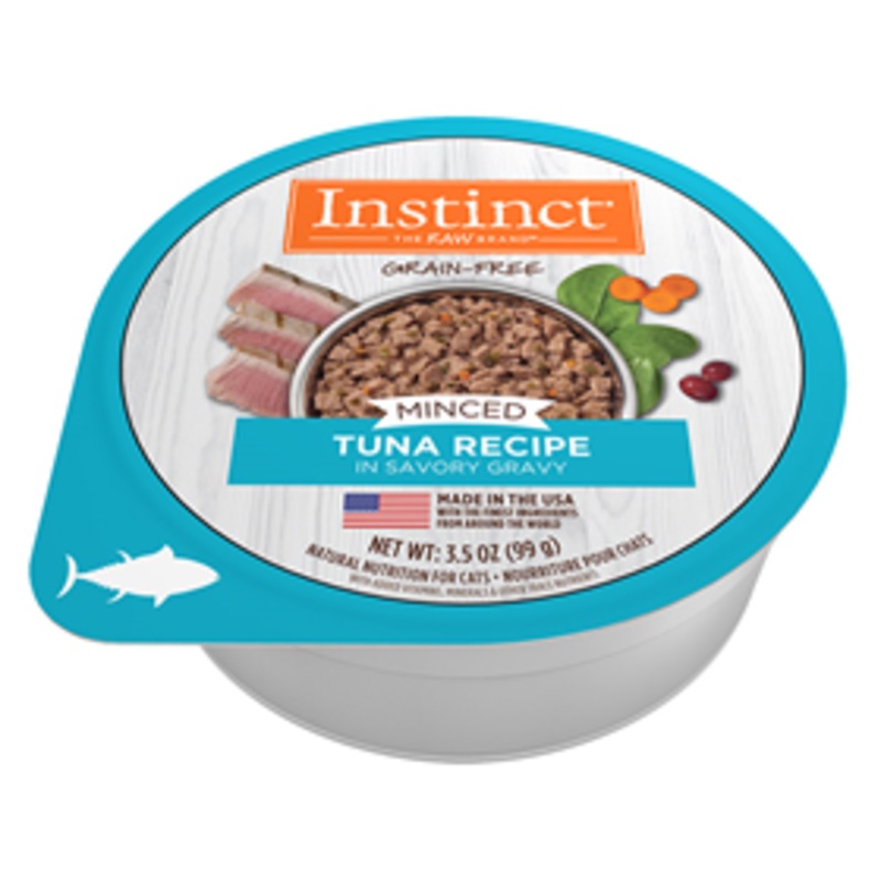 Nature’s Variety Grain-Free Minced Recipe with Real Tuna Wet Cat Food Cup 3.5 oz