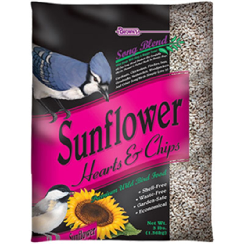 Brown’s Song Blend Sunflower Hearts & Chips 3 lb.